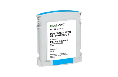 ecoPost Compatible Mailing Solutions Cyan Ink Postage (ECO787D)