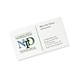 Custom Full Color Business Cards, Warm White Linen 80#, Raised Print, 1-Sided, 250/PK