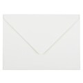 JAM Paper A7 Strathmore Invitation Envelopes with Euro Flap, 5.25 x 7.25, Bright White Wove, 25/Pack