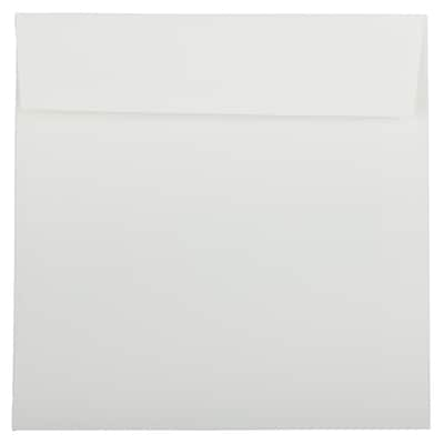 JAM Paper 8.5 x 8.5 Square Strathmore Invitation Envelopes, Bright White Wove, 25/Pack (900858534)