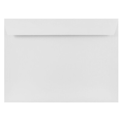 JAM Paper® 9 x 12 Booklet Strathmore Envelopes, Bright White Wove, 50/Pack (46974i)