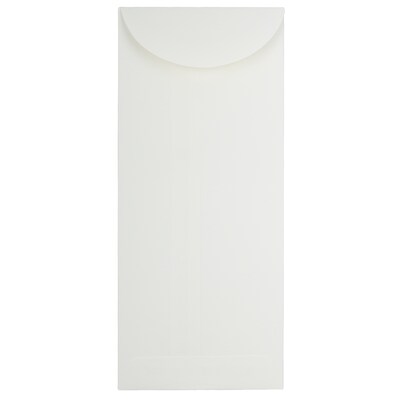 JAM Paper #12 Policy Business Strathmore Envelopes, 4.75 x 11, Bright White Wove, 25/Pack (191253)