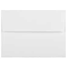 JAM Paper A6 Strathmore Invitation Envelopes, 4.75 x 6.5, Bright White Linen, Bulk 1000/Carton (3137