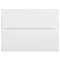 JAM Paper A6 Strathmore Invitation Envelopes, 4.75 x 6.5, Bright White Linen, 50/Pack (3137I)