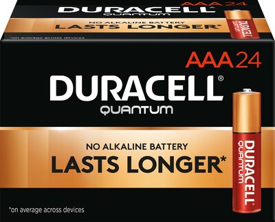 Duracell Quantum AAA Alkaline Batteries, 24/Pack