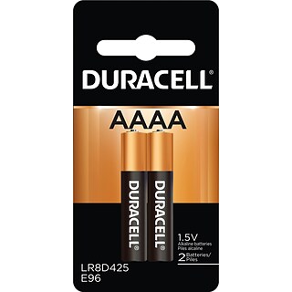 Duracell AAAA Alkaline Batteries, 2/Pack (MX2500B2PK)