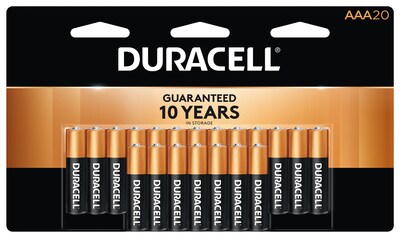 Duracell Coppertop AAA Alkaline Batteries, 20/Pack