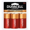 Duracell Quantum Alkaline Battery, D, 3 Pack (QU1300B3)