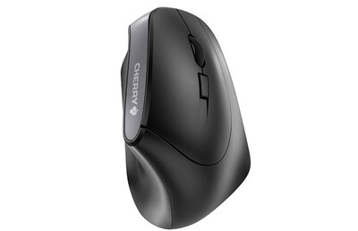 Cherry Wireless Ergonomic Mouse, 6 Button, Adjustable DPI, Black/Grey (JW-4500)