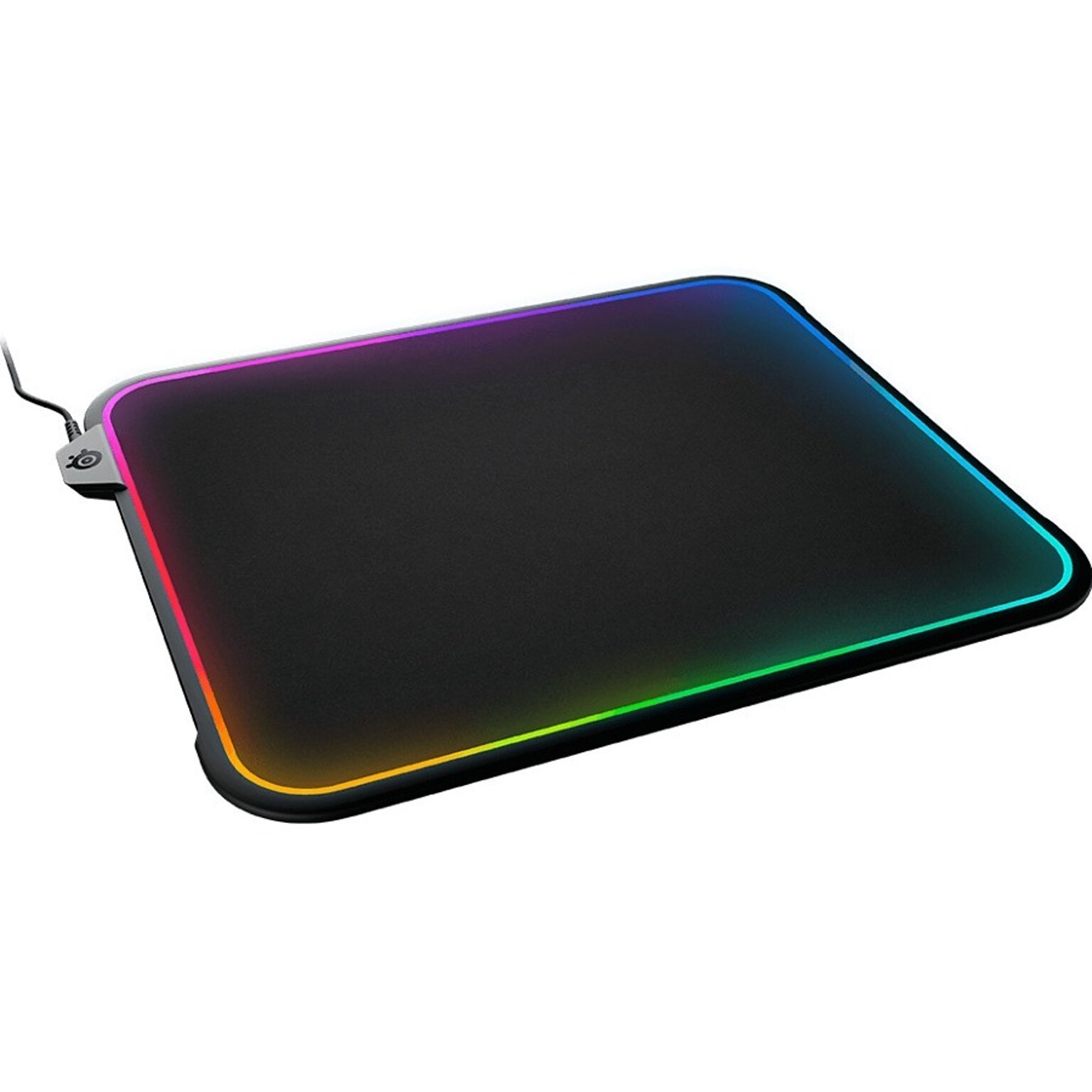 SteelSeries QCK PRISM Cloth RGB Gaming Mouse Mouse Pad, Black (63825)