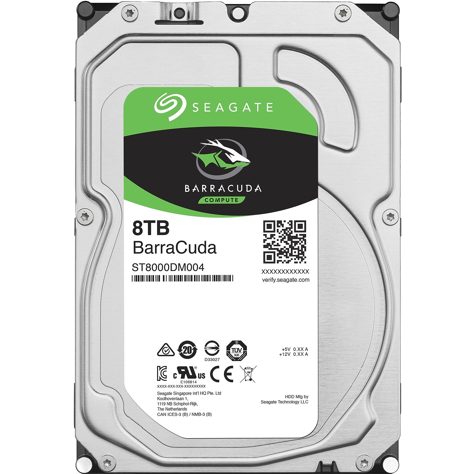 Seagate Barracuda ST8000DM004 8TB SATA/600 3.5 Internal Hard Drive