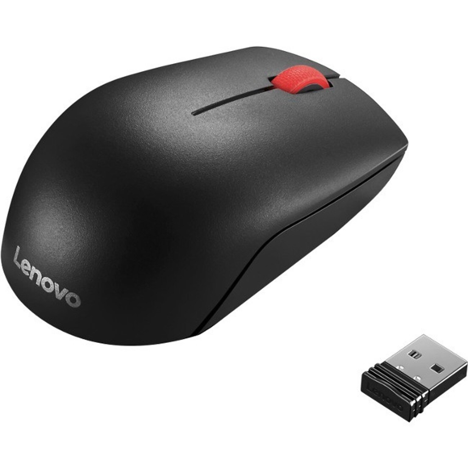 Lenovo Essential Compact Wireless Ambidextrous Optical Mouse, Black (4Y50R20864)