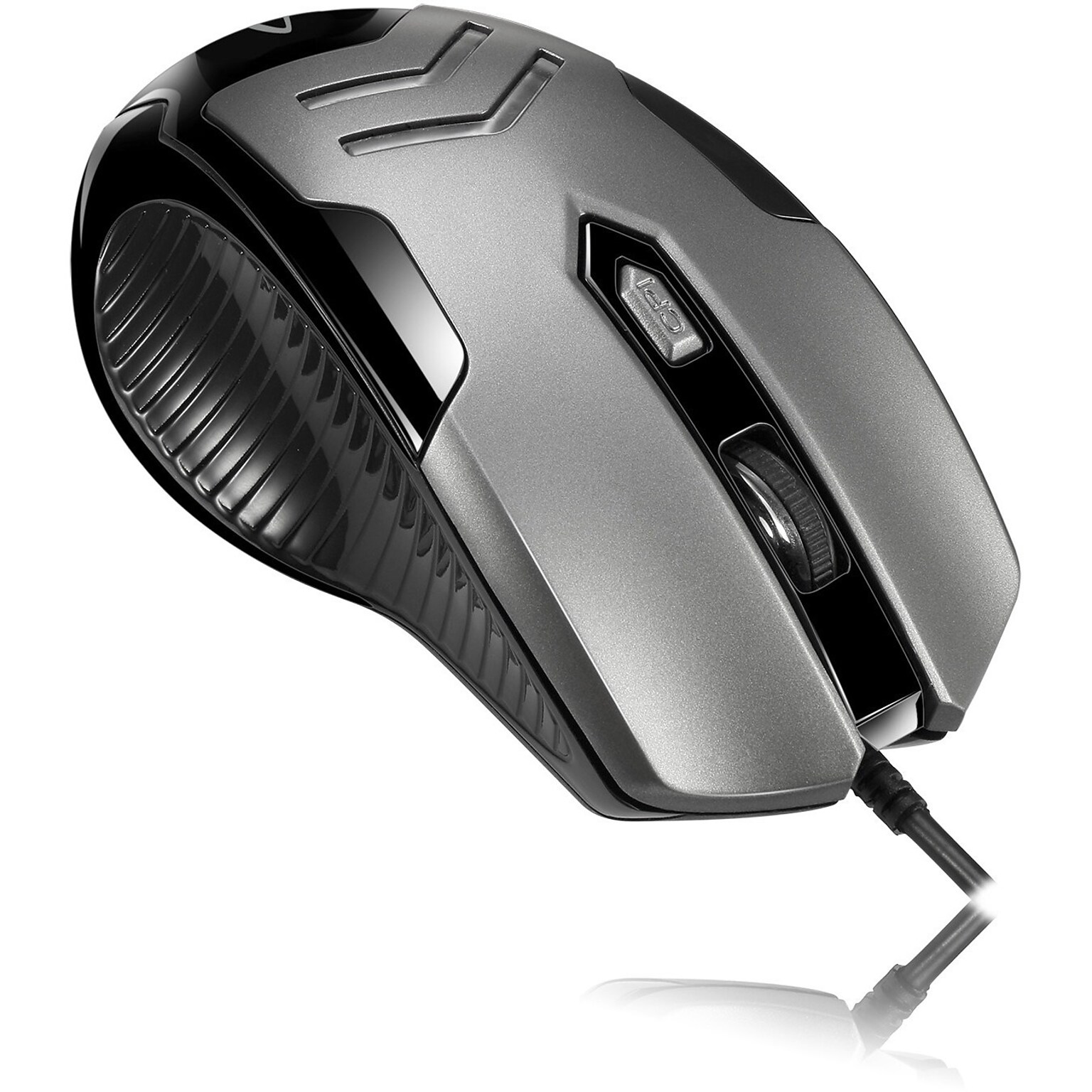 Adesso iMouse iMouseX1 Gaming Optical Mouse, Gray/Black