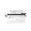 Epson DS-80W USB/Wireless Portable Document Scanner, White (B11B253202)