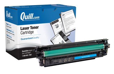 Quill Brand® HP 508A Remanufactured Cyan Laser Toner Cartridge, Standard Yield (CF361A) (Lifetime Warranty)