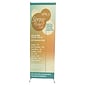 Custom Full Color Vertical Indoor Banner, with X-Stand, 72" x 36", 15 oz. Smooth Vinyl