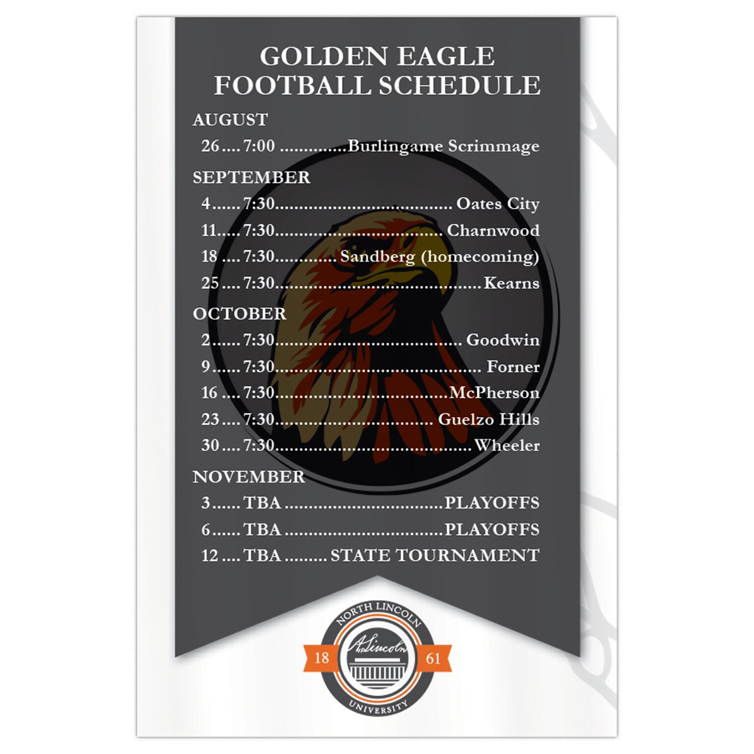 Custom Full Color Vertical Poster, 24 x 36, 100# Gloss Cover Stock