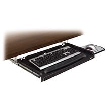 3M™ Under-Desk Keyboard Drawer, Three Height Settings, Gel Wrist Rest, Slide-out Mouse Platform, Pre
