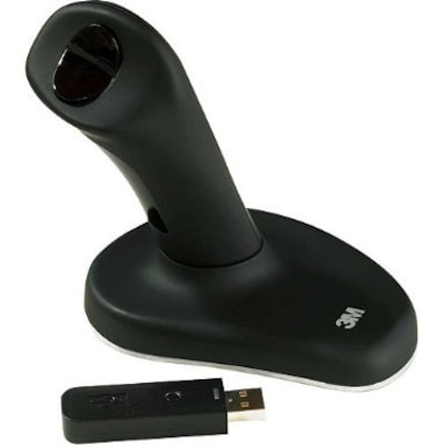 3M™ Wireless Ergonomic Mouse, Vertical Grip Design, Keeps Hand and Wrist at a Neutral Angle for Comfort, Small, Black