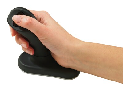 3M™ Wireless Ergonomic Mouse, Vertical Grip Design, Keeps Hand and Wrist at a Neutral Angle for Comfort, Small, Black