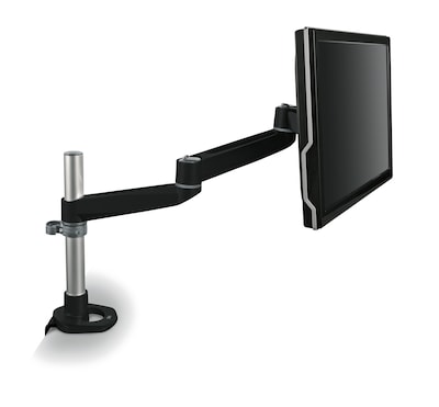 3M Dual-Swivel Monitor Arm, Up to 24 Monitor, Holds Up to 30 lbs., Black (MA140MB)