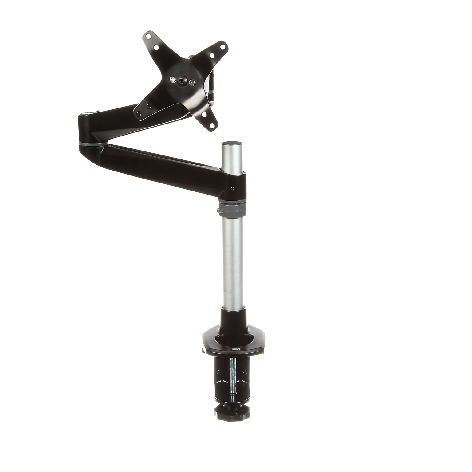 3M Dual-Swivel Monitor Arm, Up to 24 Monitor, Holds Up to 30 lbs., Black (MA140MB)