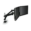 3M™ Dual Monitor Arm, Grasp Monitor to Adjust Height, Tilt, Swivel, Rotate, Holds Monitors Up to 20 lbs. and =27 (MA260MB)