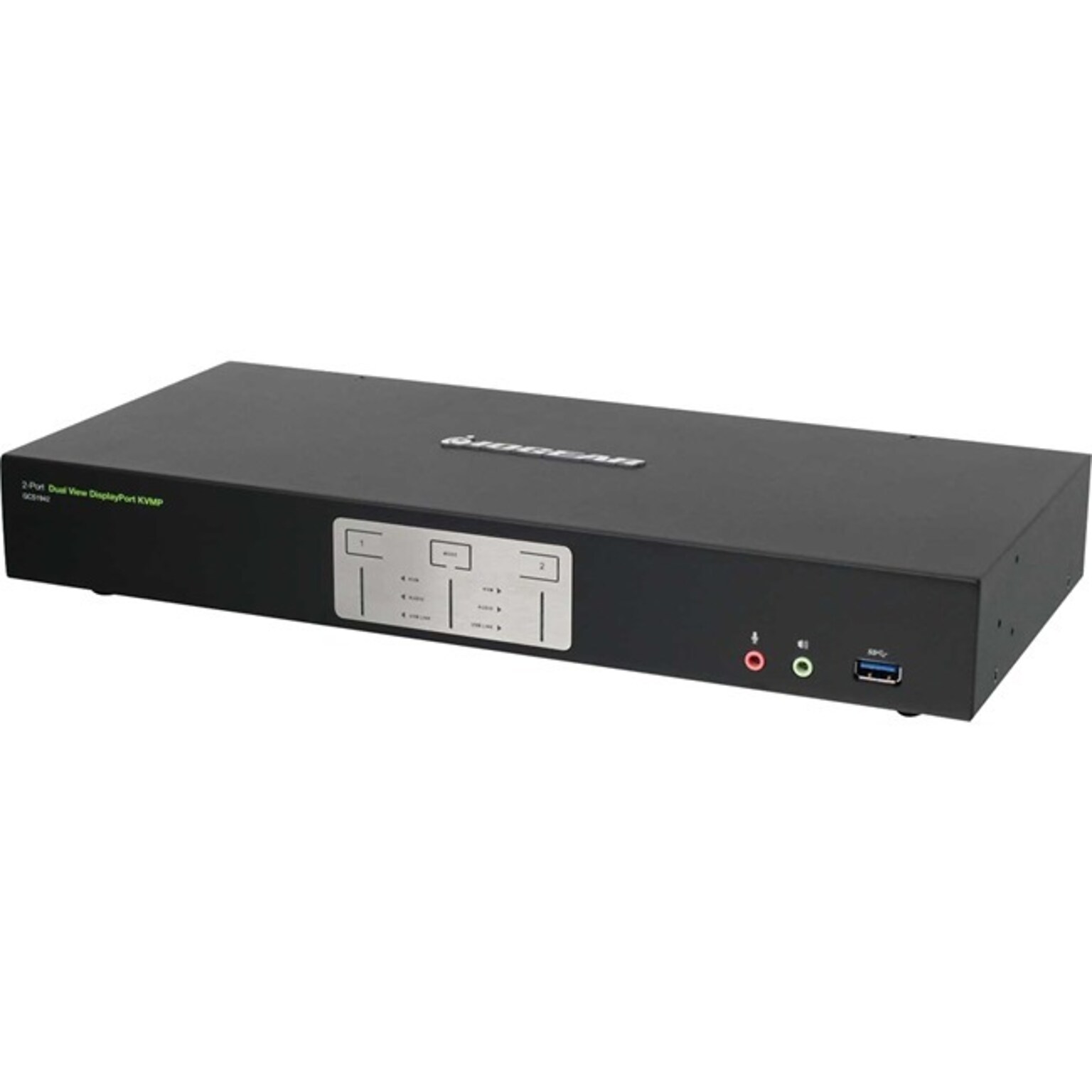 IOGEAR 2-Port 4K Dual View DisplayPort KVMP with USB 3.0 Hub and Audio (TAA) (GCS1942)