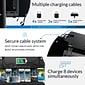 ChargeTech Power Floor Stand Charging Station, (8) Braided Cables, LED Lighting (S9)