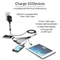 ChargeTech Universal Multi-Charging Cable Squid, 10 Cables, Black (V10)