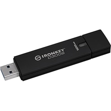 Kingston IronKey 8GB USB 3.1 Type A Flash Drive, Anthracite  (IKD300S/128GB)