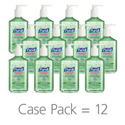 PURELL® Advanced Soothing  12 oz. Gel Hand Sanitizer, Fresh Scent, 12/Carton (3639-12CT)