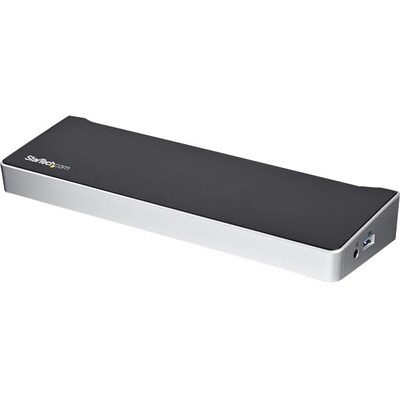 StarTech Triple-4K USB-C Dock with USB-A/USB-C/DisplayPorts/HDMI Ports, 100W (DK30CH2DEP)