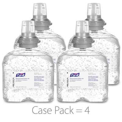 PURELL® TFX™ Advanced Hand Sanitizer Gel Refill, 1200 mL Hand Sanitizer Gel Refill for TFX™ Touch-Free Dispenser 4/CT (5456-04)