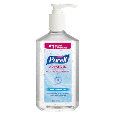  PURELL® Advanced Refreshing Gel Hand Sanitizer, Clean Scent, 12 oz. (3659-12) 
