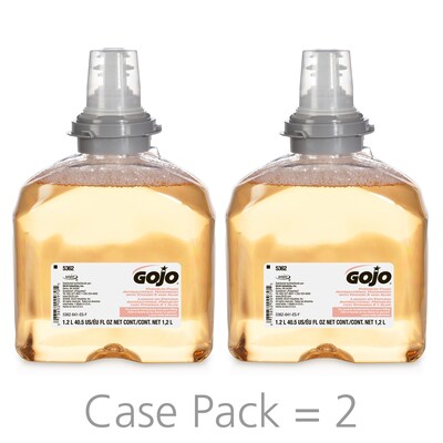 Gojo Premium Foam Antibacterial Handwash Refill Fresh Fruit Scent Tfx 10 Ml 2 Ct 5362 02 Quill Com