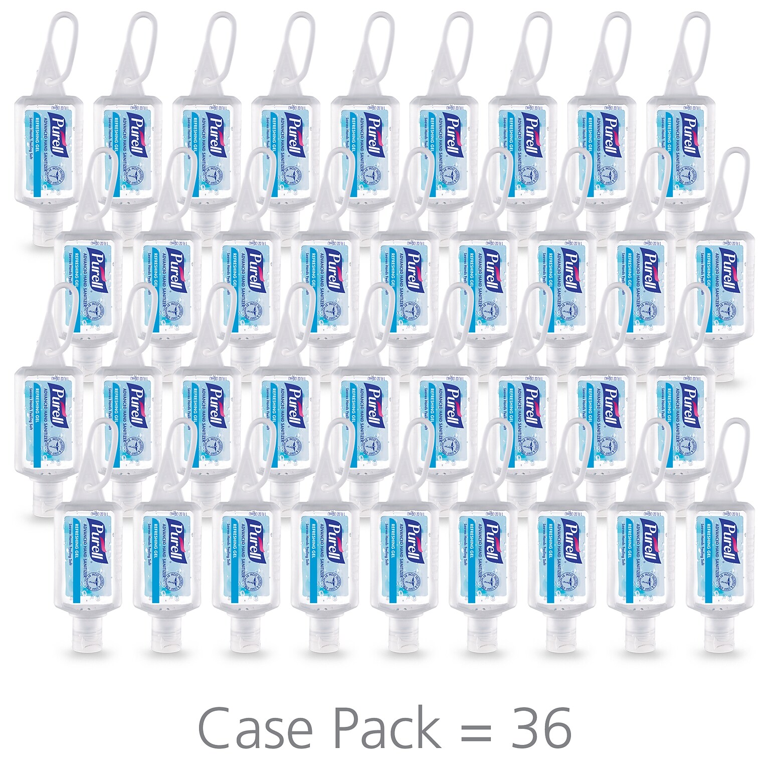 PURELL® Advanced Refreshing 1 oz. Gel Hand Sanitizer, Clean Scent, 36/Carton (3900-36-WRP)