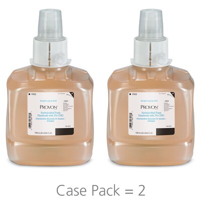 PROVON® Antimicrobial Foam Handwash with 2% CHG LTX-12™ 1200mL, 2/Pack (1922-02)