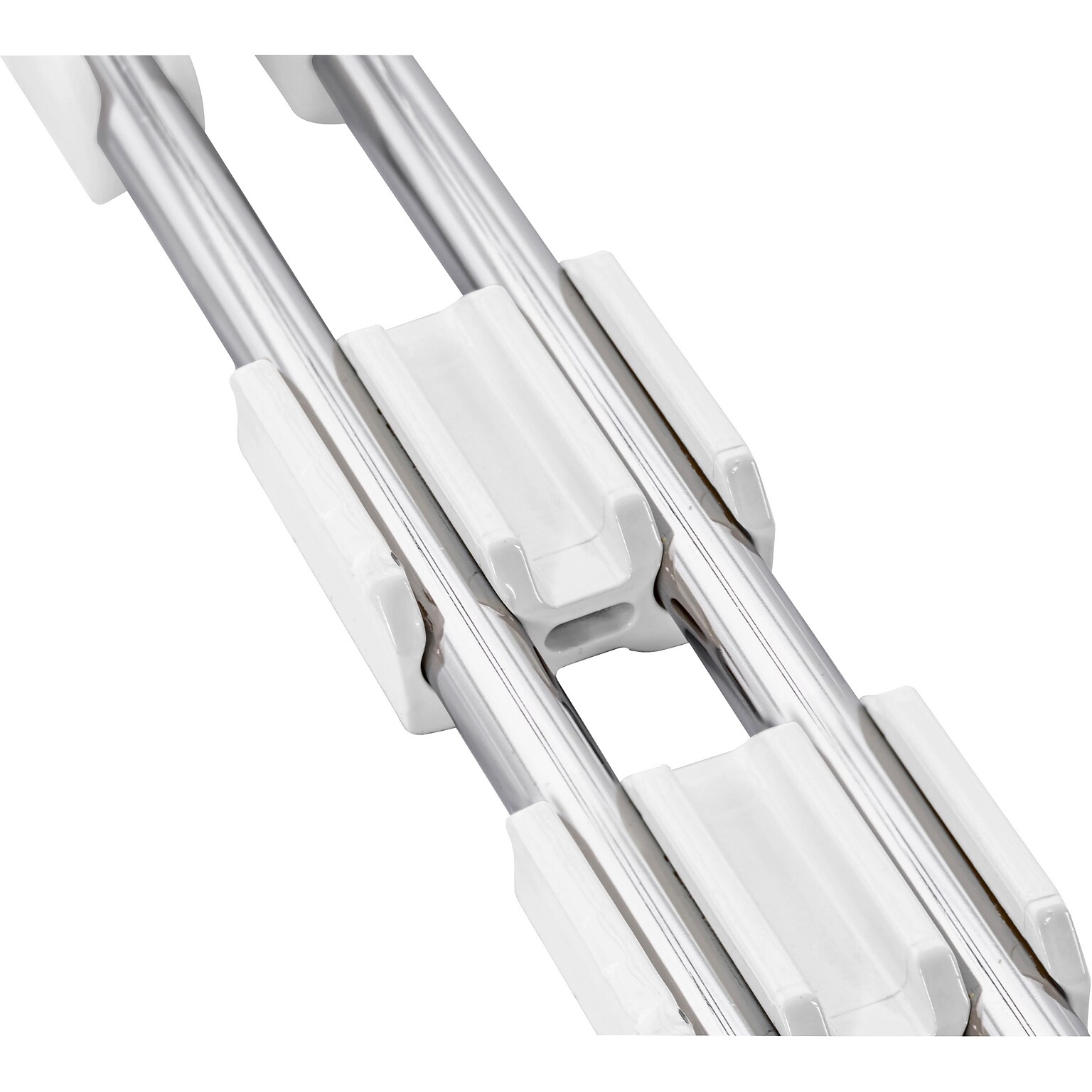 Lorell Stacking Chair Ganging Clips, White, 20/Pack (LLR42955)