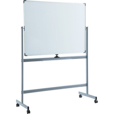 Lorell Double-sided Magnetic Whiteboard Easel, 4 x 3 (LLR52568)