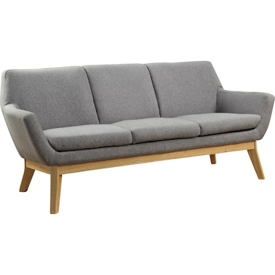 Lorell Quintessence Collection Sofa, 73.3W x 19.5L, 32.8H, Gray (LLR68963)