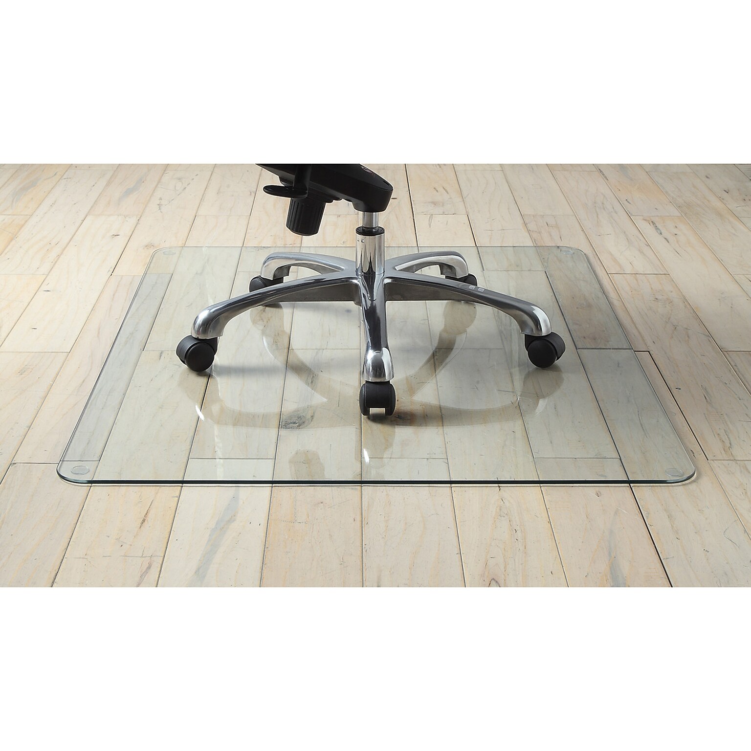 Lorell Tempered Glass Chairmat, 48W x 60L, Clear (LLR82835)