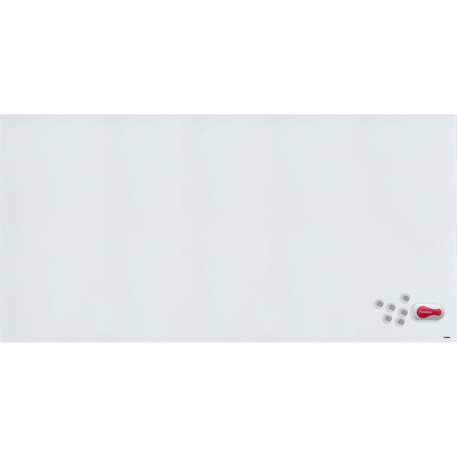 Lorell Magnetic Glass Dry-Erase Board, 8 x 4 (LLR55661)