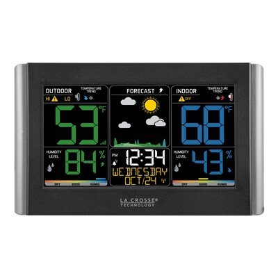 La Crosse Technology Wireless Forecast Station with Colored LCD Display (C85845)