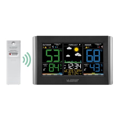 La Crosse Technology Wireless Forecast Station with Colored LCD Display (C85845)