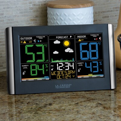 La Crosse Technology Wireless Forecast Station with Colored LCD Display (C85845)