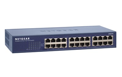 NETGEAR 24-Port Unmanaged Switch, Rackmount, Fast Ethernet (JFS524)