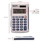 Sharp Elsi Mate EL-243SB 8-Digit Pocket Calculator, Gray/Blue