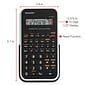 Sharp® EL-501XBWH Scientific Calculator, 10-Digit LCD, Black/White