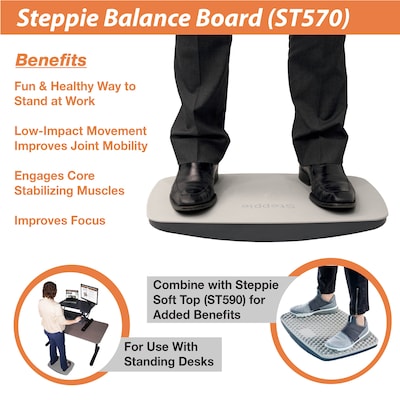 Victor Technology Steppie Balance Board, Gray (ST570)